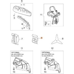 KIT ETICHETTE OM SERIE BC540 ORIGINALE EMAK 61530187