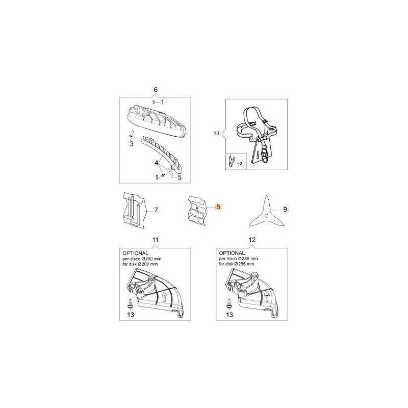 KIT DE ETIQUETAS OM SERIE BC540 ORIGINAL EMAK 61530187
