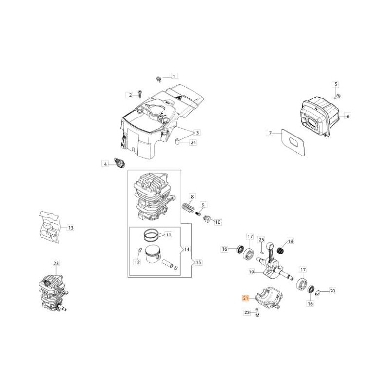 VERSCHLUSS FÜR ZYLINDER. ORIGINAL EMAK 50330016R