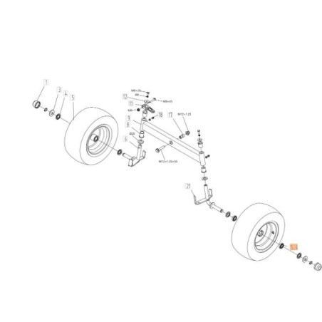 CUSCIN.A SFERE 20X37X06 61904 ORIGINALE EMAK TS000204R | Newgardenstore.eu