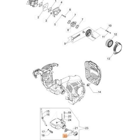 TAPA ORIGINAL EMAK 61242006R | Newgardenstore.eu