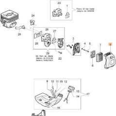COUVERCLE DE FILTRE À AIR EMAK ORIGINAL 61170040DR