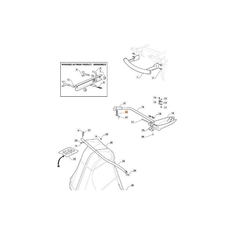 ORIGINAL EMAK TIE ROD G125840011E1