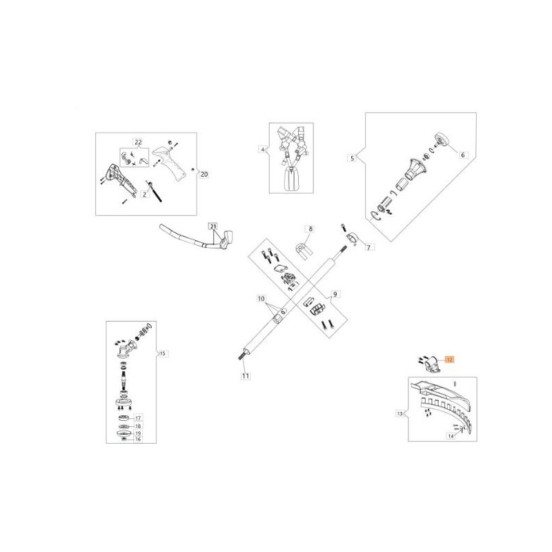 SOPORTE D.32 PARA FIJACIÓN DE PROTECCIÓN DE CABEZAL EMAK ORIGINAL BF000127R