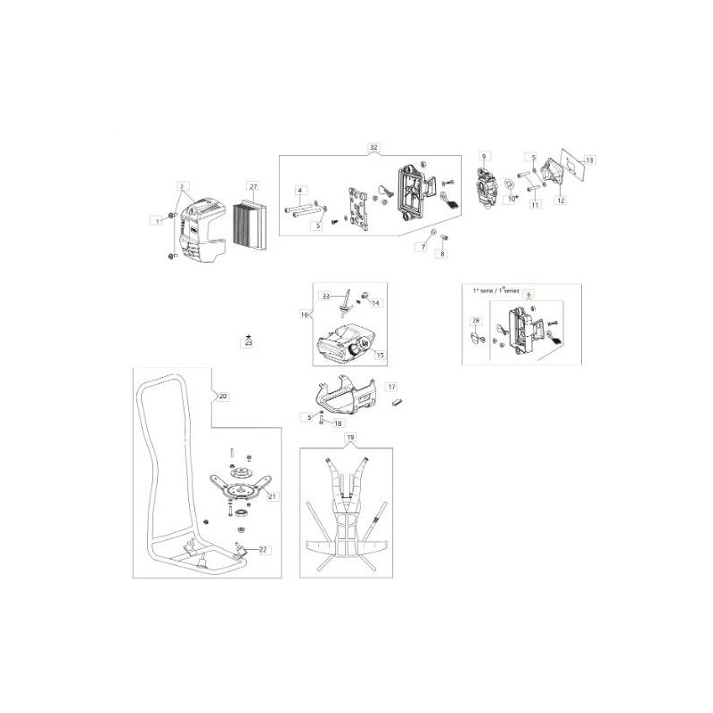 ORIGINAL EMAK AIR FILTER SUPPORT 61510109