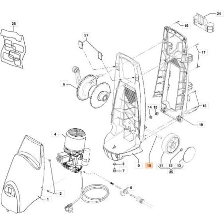ASSALE RUOTA ORIGINALE EMAK CH00170012 | Newgardenstore.eu