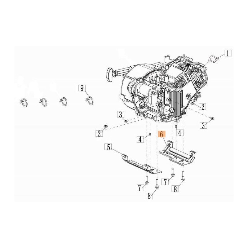 SUPPORT MOTEUR D'ORIGINE EMAK L66152714