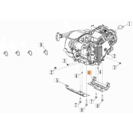 SUPPORT MOTEUR D'ORIGINE EMAK L66152714 | Newgardenstore.eu