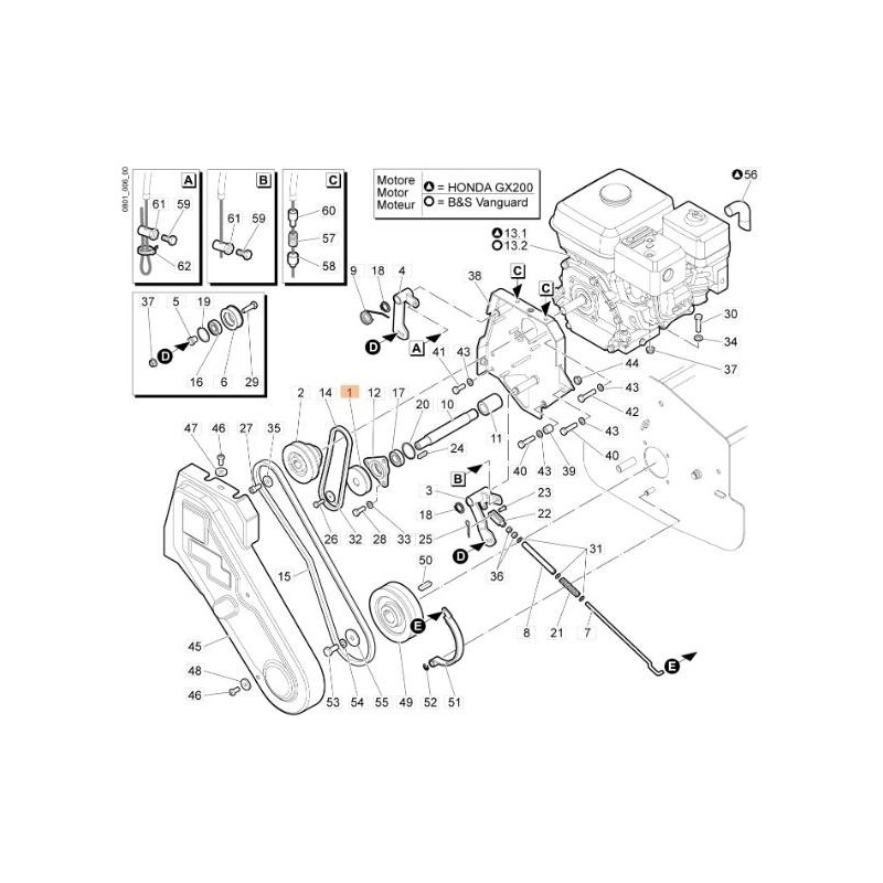 PULEGGIA ORIGINALE EMAK F1520232