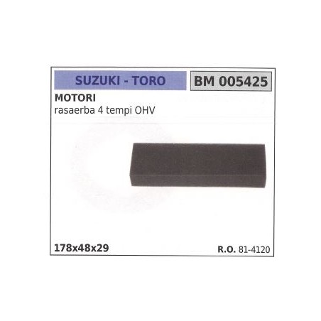 Filtro aria TORO per motore rasaerba 2 tempi 005425 | Newgardenstore.eu