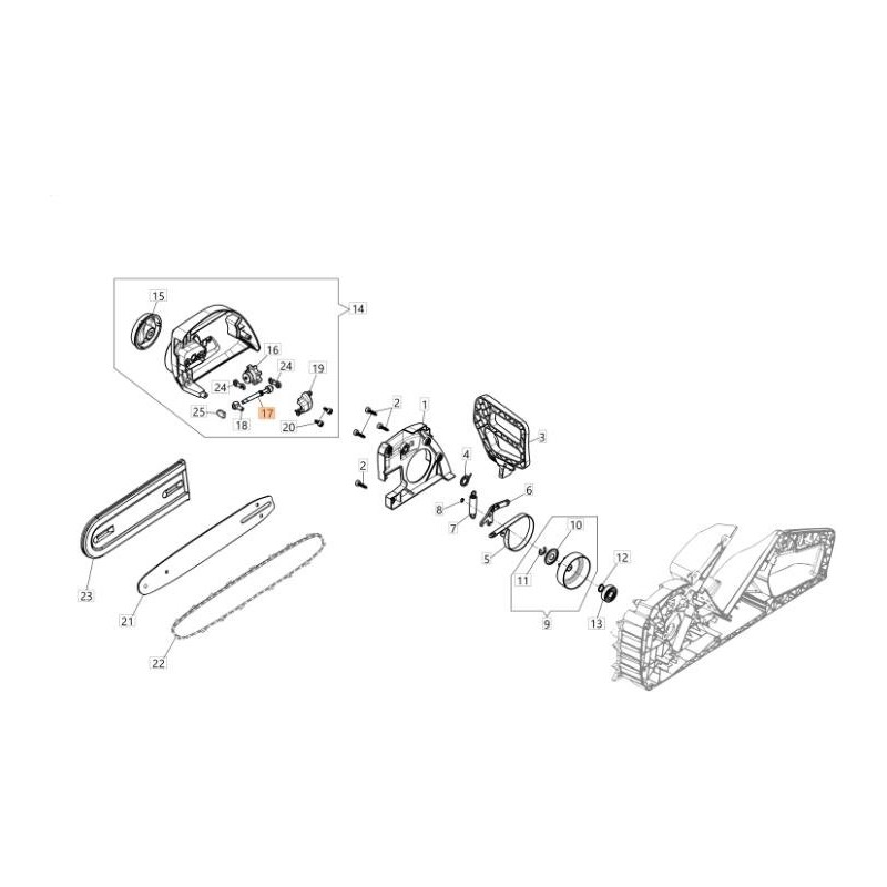 ORIGINAL EMAK CHAIN TENSIONER SCREW 54050049R