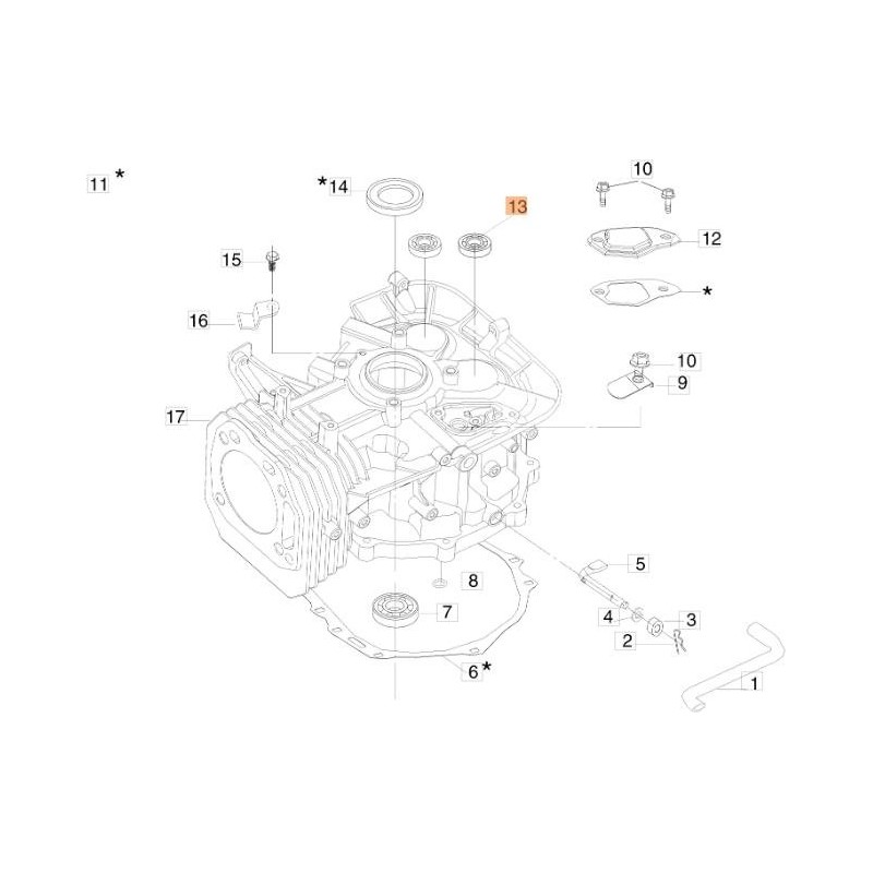 CUSCIN.A SFERE 17X35X08 16003 ORIGINALE EMAK L66150829