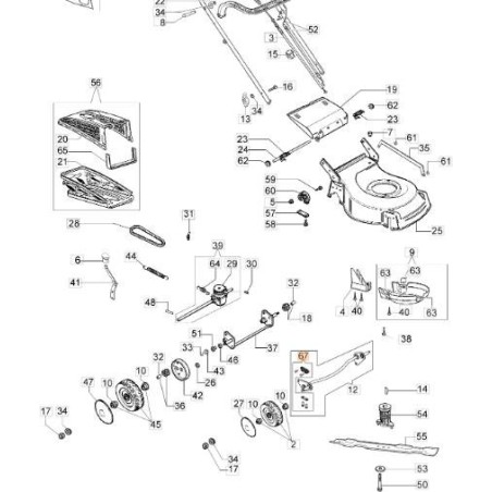 KIT DE SUPPORT EMAK ORIGINAL 66070744 | Newgardenstore.eu