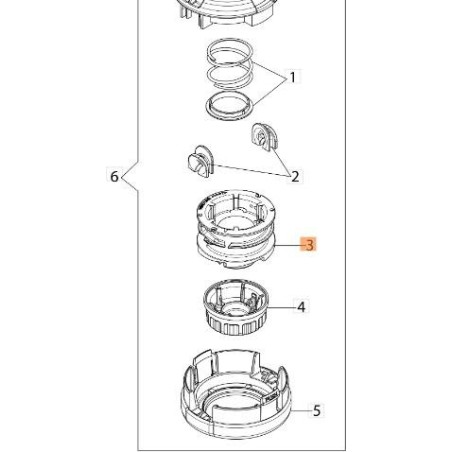 ORIGINAL EMAK LINE SPOOL 63140008R | Newgardenstore.eu