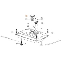 TAPÓN DEPÓSITO ORIGINAL EMAK L66152174 | Newgardenstore.eu