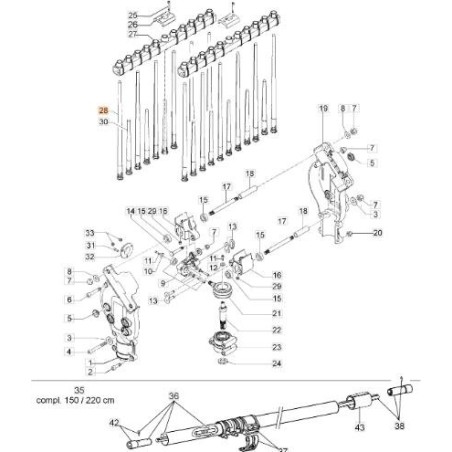 REBBO 23CM ORIGINALE EMAK CS01930125 | Newgardenstore.eu