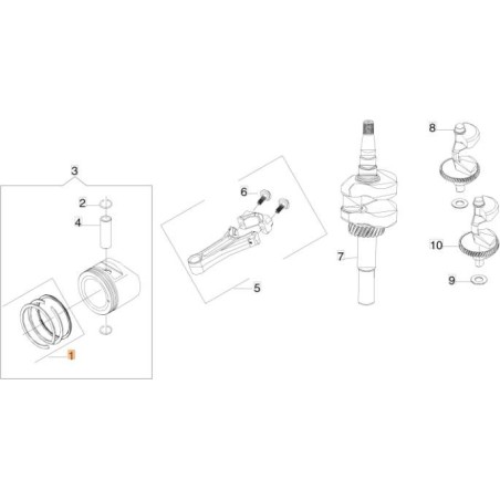 ORIGINAL SEGMENT KIT EMAK L66150755 | Newgardenstore.eu