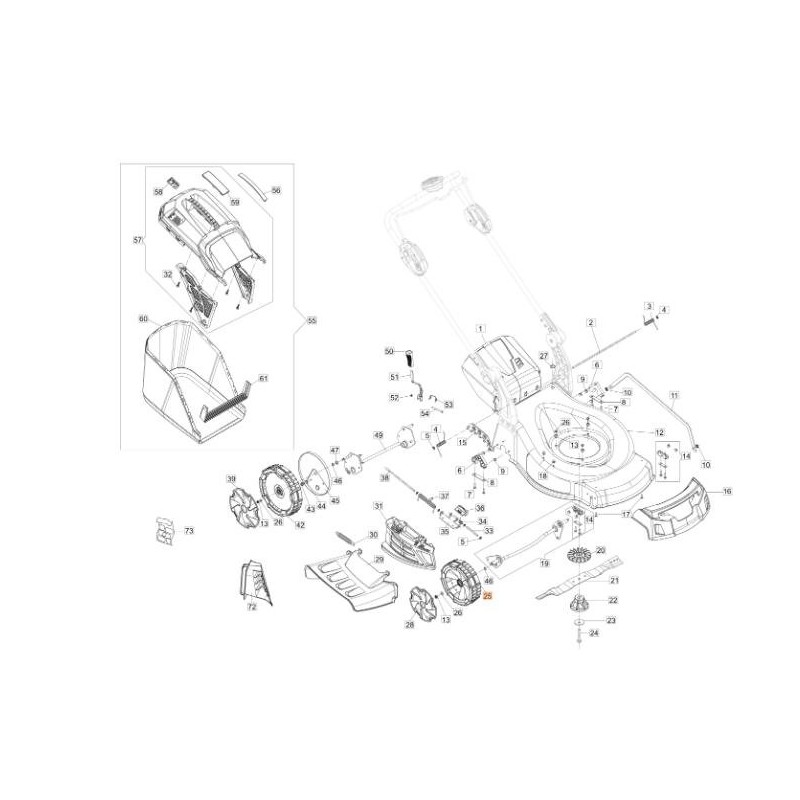 RUOTA D.200 SPINTA C/CUSC. 2RS NE 2011 (56V) ORIGINALE EMAK 66071092R