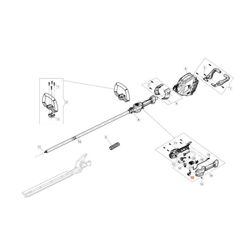 ACCÉLÉRATEUR PROPORTIONNEL AVEC CÂBLE L. 80 ORIGINAL EMAK 54310013R