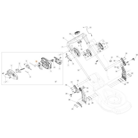 SWITCH WITH IGNITION/TRACTION WIRING ORIGINAL EMAK 54350078R | Newgardenstore.eu
