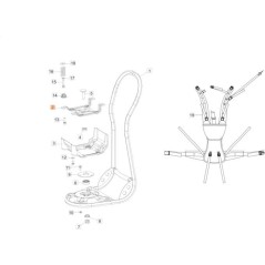 SOPORTE DE MOTOR CON TUERCAS SOLDADAS ZNB ORIGINAL EMAK 61530040R | Newgardenstore.eu