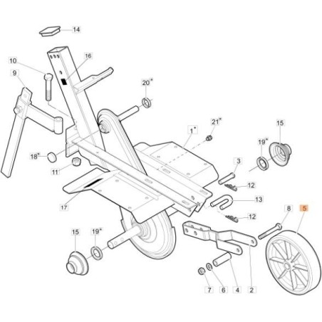 SMAI 3RGM090 ROUE À MOYEU SYMÉTRIQUE D.200 ORIGINAL EMAK N4841300AR | Newgardenstore.eu