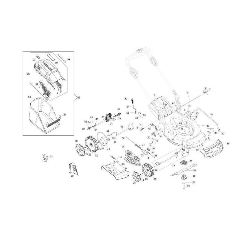 PORTELLO LATERALE LR 53 AR OM 2013 (56V) ORIGINALE EMAK 54350033R