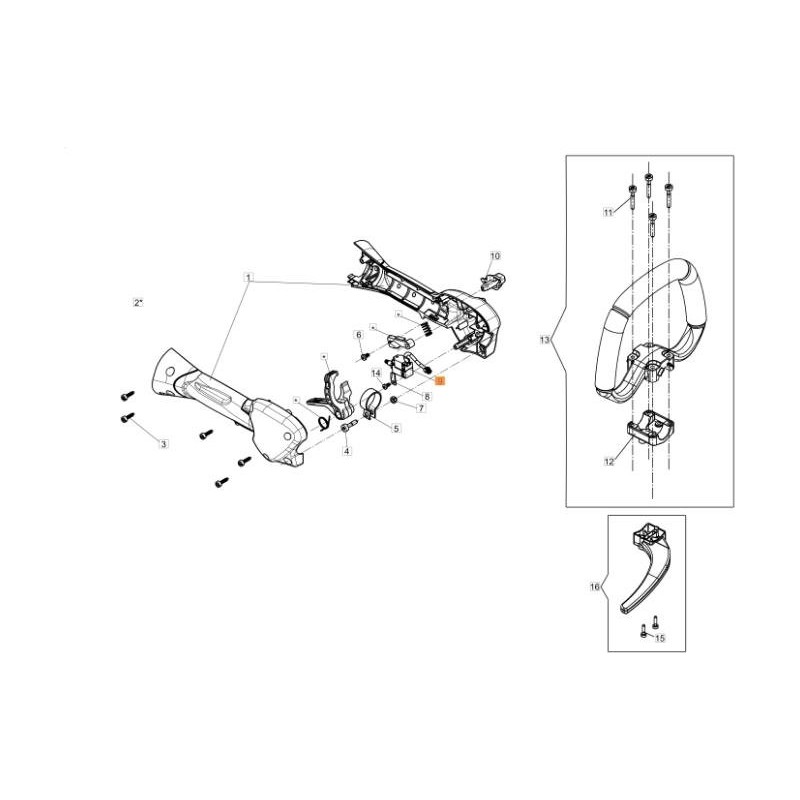 ACCEL. PROPORTIONAL SWITCH WITH ORIGINAL WIRING EMAK 54120023R