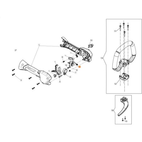BESCHLEUNIGUNGS-PROPORTIONALSCHALTER MIT ORIGINALVERKABELUNG EMAK 54120023R | Newgardenstore.eu