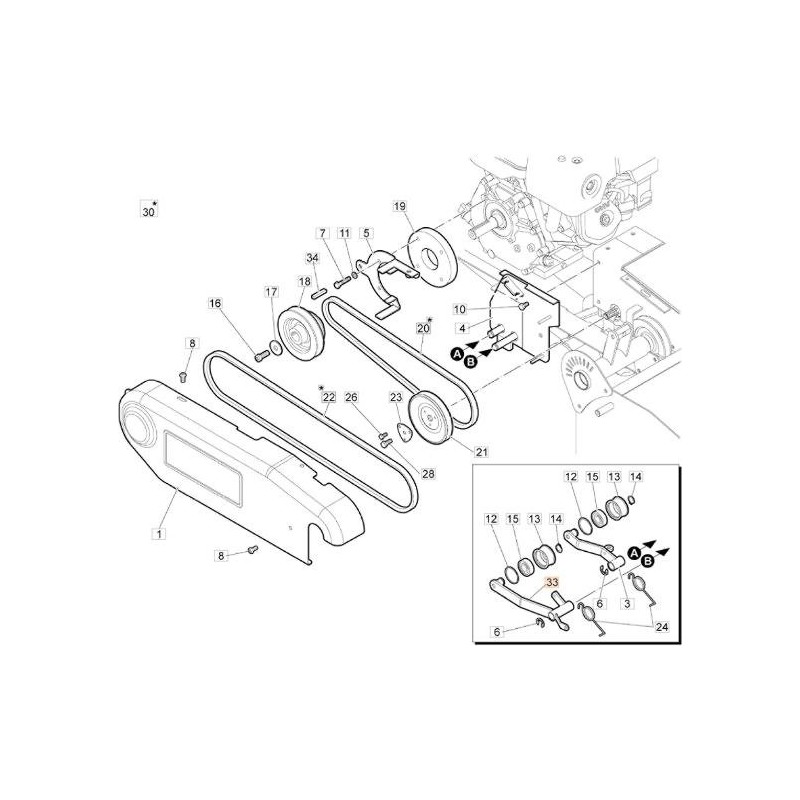 PALANCA CULO ROTOR PALANCA GALOPANTE ORIGINAL EMAK 68240128R