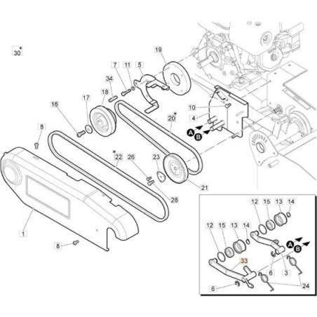 ASS.HEBEL ROTOR GALOPPING HEBEL ORIGINAL EMAK 68240128R | Newgardenstore.eu
