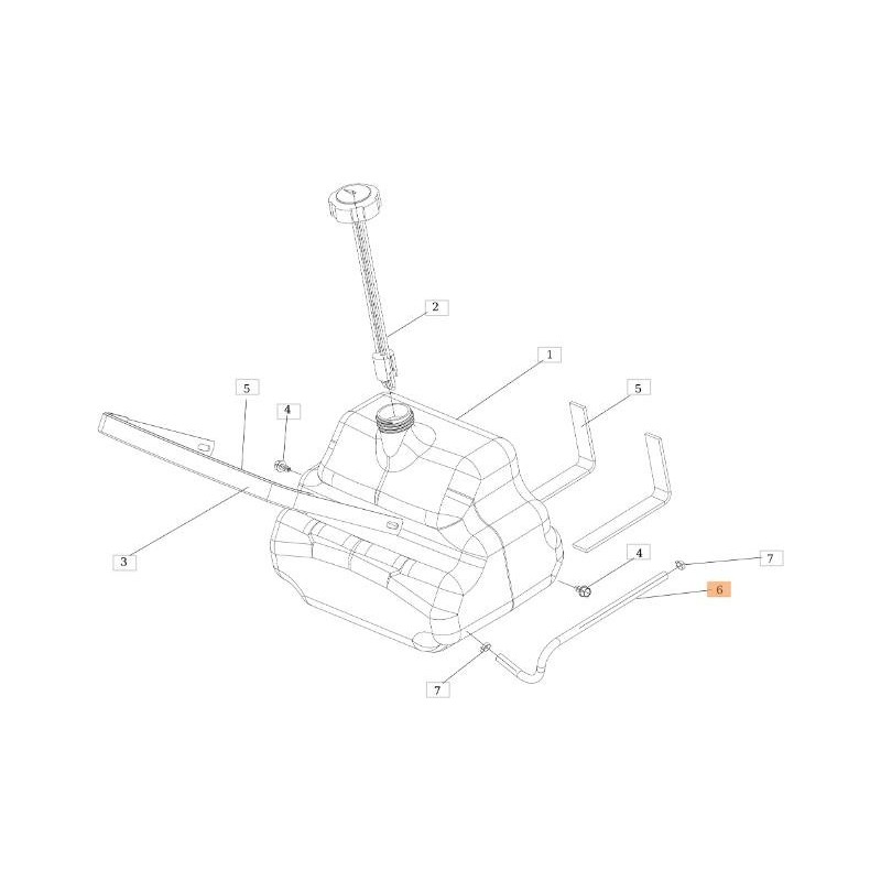 Tuyau de carburant d'origine EMAK SGS532986018613R