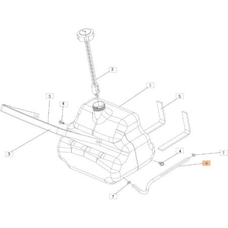 TUBO DE COMBUSTIBLE EMAK ORIGINAL SGS532986018613R | Newgardenstore.eu