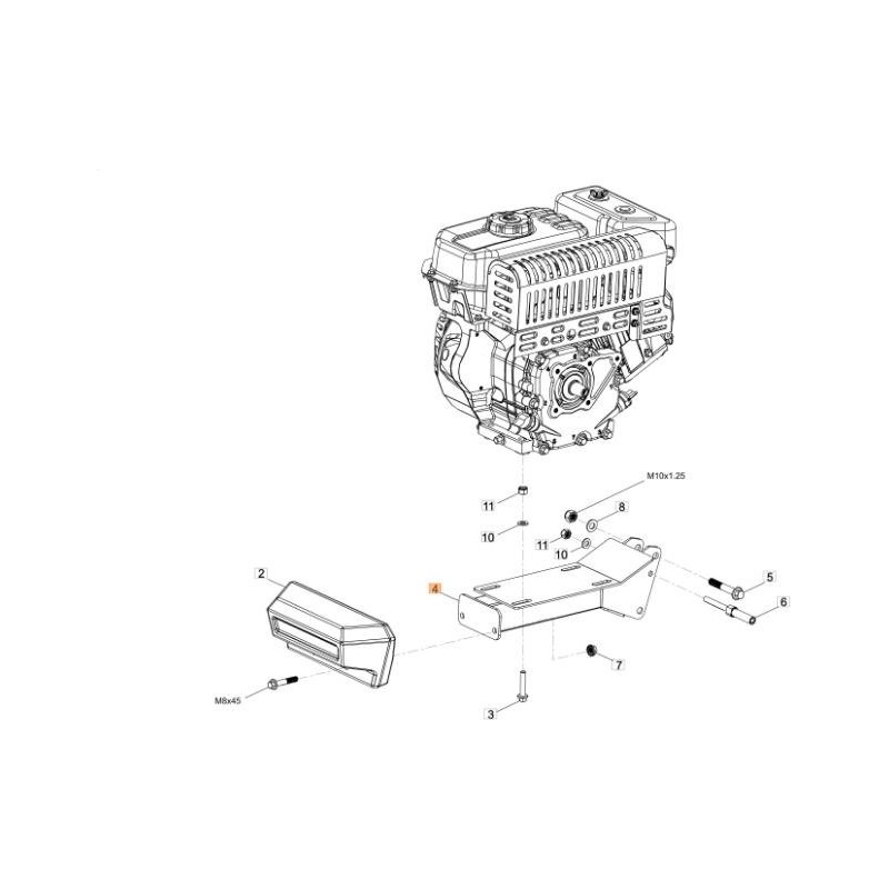 ORIGINAL ENGINE SUPPORT EMAK L66152820
