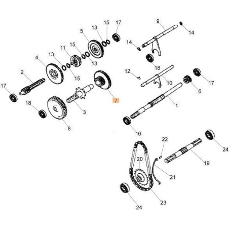 ALBERO ORIGINALE EMAK YF1325028 | Newgardenstore.eu