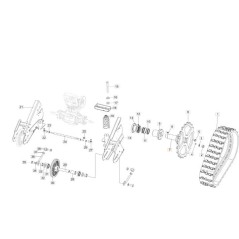 WHEEL HUB FOR ORIGINAL EMAK FLAIL MOWER TRACK 69200137R | Newgardenstore.eu