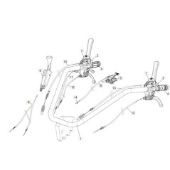 CÂBLE DE TRANSMISSION COMPLET DOUBLE DÉBRAYAGE L.1850 ORIGINAL EMAK 68270101R
