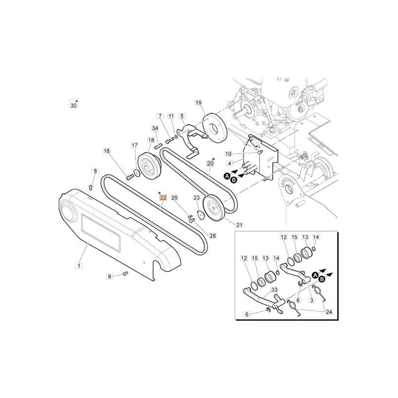 SANGLE OPTIBELT TX X17X1570 LP 6K ORIGINALE EMAK 68240081AR