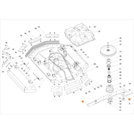 ORIGINAL EMAK MULCHMESSER SGS532986016953R | Newgardenstore.eu