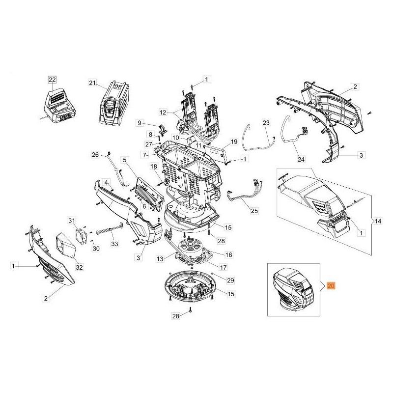 UNITE DE PUISSANCE OM GI 548/553 V COMPLET ORIGINAL EMAK 54350006R