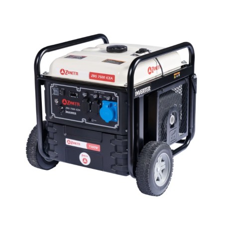 ZANETTI ZBG7500iCEA 459cc single-phase 230V 7.5kW gasoline inverter generator | Newgardenstore.eu