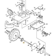 Arbre de tondeuse robot SX Cable Layer NT60 ORIGINAL STIGA 1126-8081-01 | Newgardenstore.eu