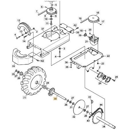 Arbre de tondeuse robot SX Cable Layer NT60 ORIGINAL STIGA 1126-8081-01 | Newgardenstore.eu