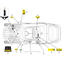 KIT D'ÉTIQUETTES ORIGINALES EMAK 68130683R