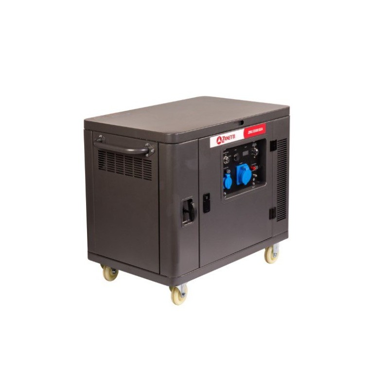 Generador de gasolina silencioso ZANETTI ZBG5500SEA de 420 cc, monofásico, 230 V, 5,5 kW