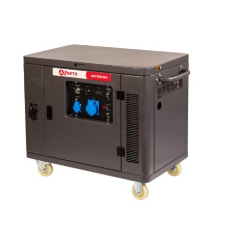 Générateur essence silencieux ZANETTI ZBG5500SEA 420 cc monophasé 230 V 5,5 kW