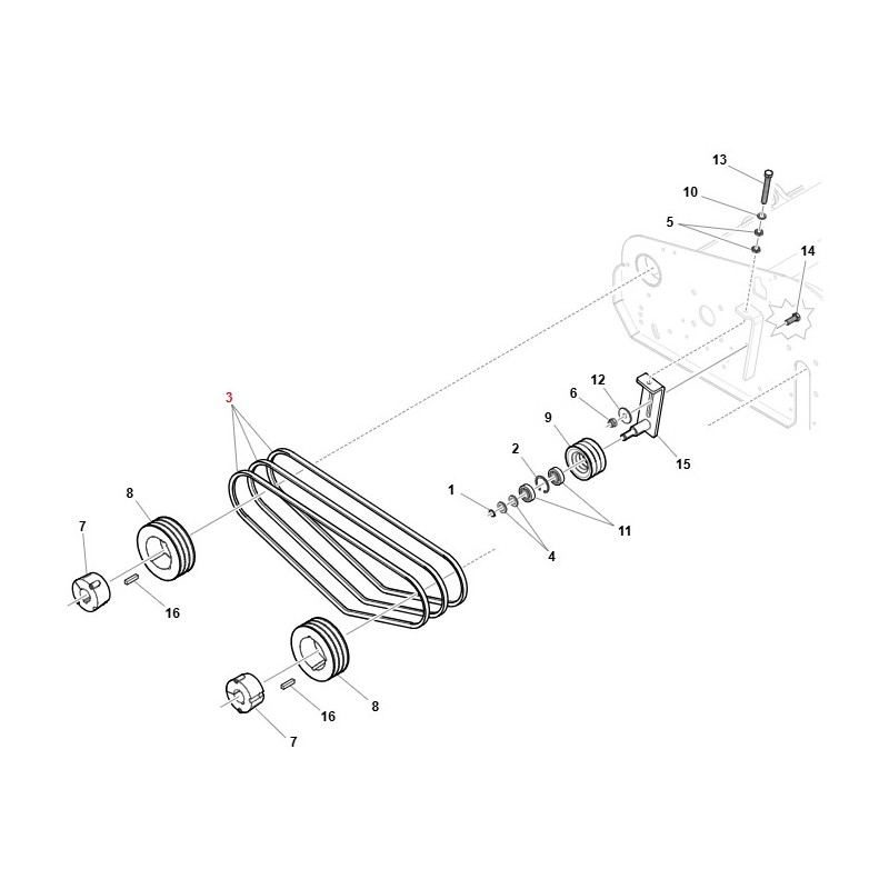 XPA1507 Riemen Rasentraktor ORIGINAL GIANNI FERRARI 00.17.01.0090