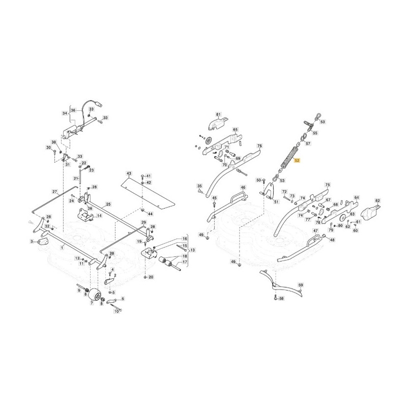 PLATE LIFTING SPRING 95/105 (RIC) ORIGINAL STIGA - 387432006/0