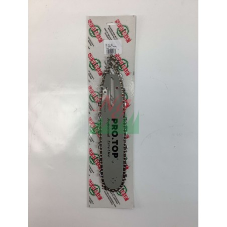 Kit chaîne de tronçonneuse PRO.TOP avec guide-chaîne de 25 cm et maillons 3/8 40 | Newgardenstore.eu