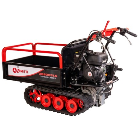 Motocarriola a benzina ZANETTI ZBS3031A 196cc cingolata 3 rulli portata 300kg
